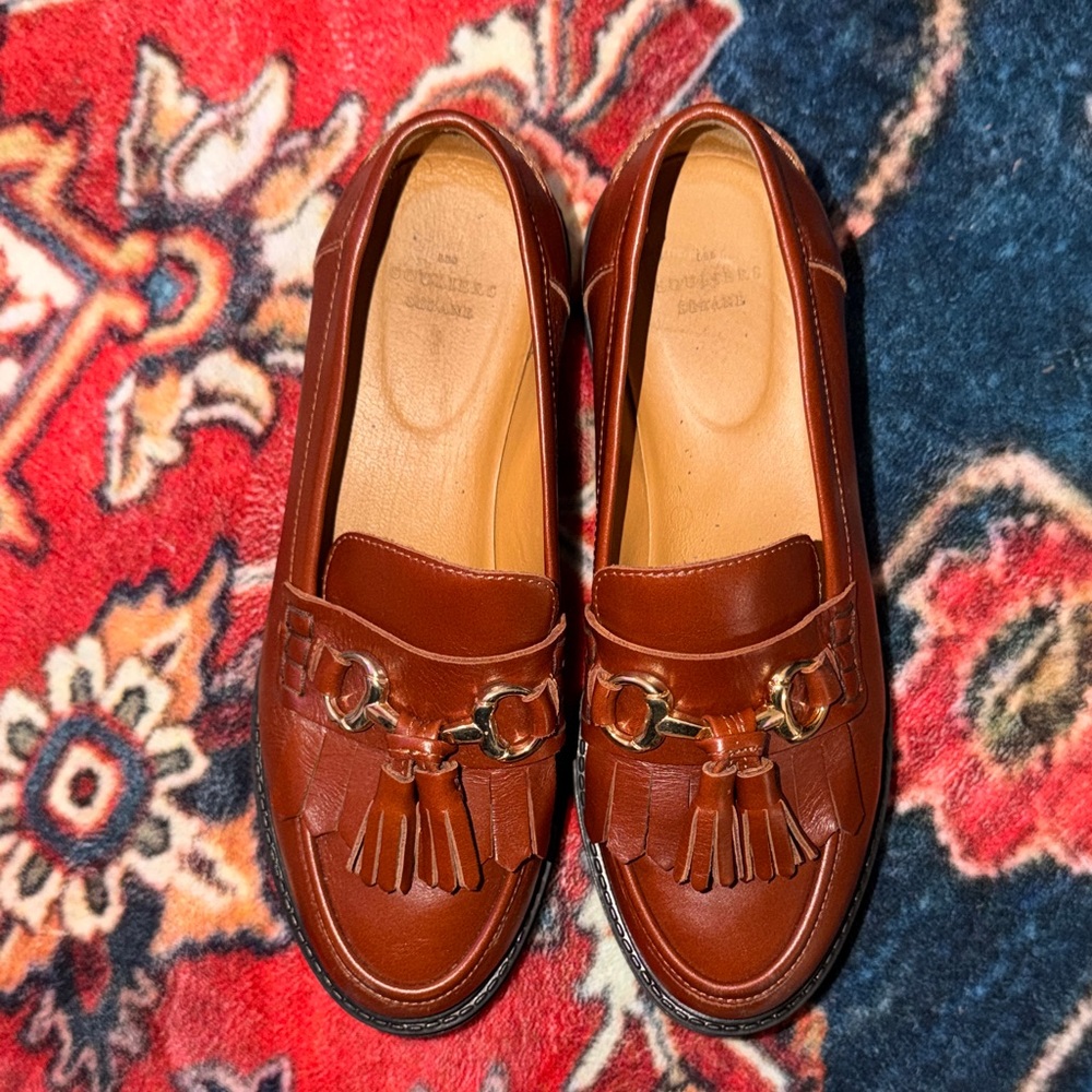 Sezane Brown Platform Loafers